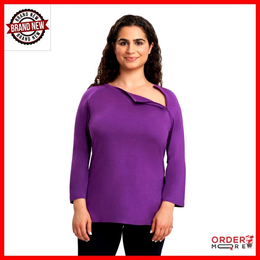 Long Sleeve Chest Port Access Shirt Medical Uniform Work Safety